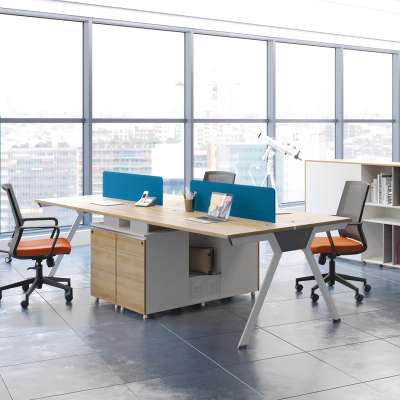 Customized 4 person office desk modern furniture modern office for staff area