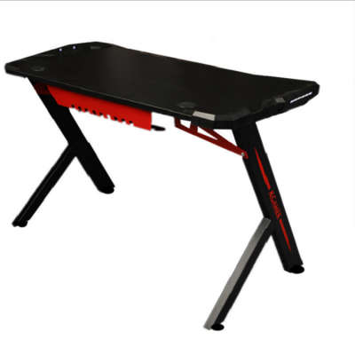 HM-00R1 wholesale gaming computer racing table with RGB lights gaming table pc desk