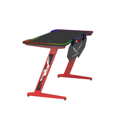 HM-Z01 wholesale gaming computer racing table with RGB lights gaming table pc desk